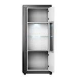 Vitrine Curlewis II Blanc brillant / Anthracite