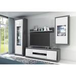 Ensemble meubles TV Curlewis II (4 él.) Blanc brillant / Anthracite