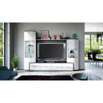 Ensemble meubles TV Mury (4 éléments) Blanc brillant / Anthracite