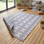 In-/Outdoorteppich Maple Polypropylen - Creme / Blau - 200 x 290 cm