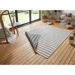 In-/Outdoorteppich Delilia Polypropylen - Creme / Petrol - 80 x 150 cm