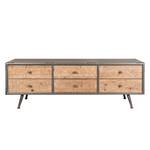 Sideboard Chip Fichte Furnier - Fichte / Grau