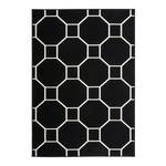 Laagpolig vloerkleed Lina 100 geweven stof - Zwart - 230 x 160 cm