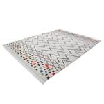 Tapis épais Agadir 410 Tissu - Blanc / Noir / Multicolore - 290 x 200 cm