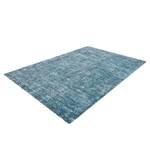 Laagpolig vloerkleed Etna 110 geweven stof - Petrolblauw - 150 x 80 cm