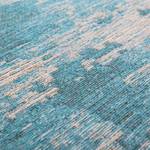 Laagpolig vloerkleed Plymouth geweven stof - turquoise - 290 x 195 cm
