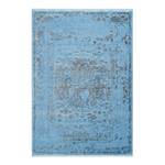 Laagpolig vloerkleed Galapagos - Pinta geweven stof - Blauw - 150 x 80 cm