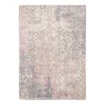 Kurzflorteppich Fading World Baumwollstoff - Grau / Rosa - 140 x 200 cm