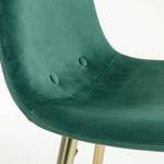 Chaise de bar Sendo (lot de 2) Velours/ Métal - Vert / Doré