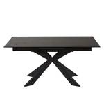 Table Zera Extensible - Céramique / Métal - Anthracite / Noir