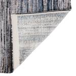 Kurzflorteppich Sari Plural Baumwollstoff - Grau / Schwarz - 140 x 200 cm