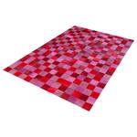 Fellteppich Multi Toned Echtleder - Pink / Rot - 160 x 230 cm