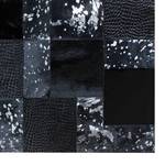 Tapis en peau Mix Cuir véritable - Anthracite - 150 x 210 cm