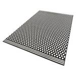 Laagpolig vloerkleed Spot geweven stof - zwart/wit - 160 x 230 cm