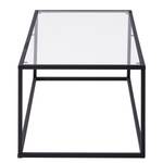 Table basse Nolla II Verre transparent / Noir