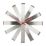 Wanduhr Ribbon Quarz - Silber