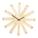 Wanduhr Ribbonwood Espenholz / Linde / Aluminium - Beige