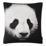 Kussensloop Panda Katoen - zwart/wit