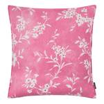 Housse de coussin Fiano Coton - Rose vif / Blanc - 50 x 50 cm