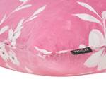 Housse de coussin Fiano Coton - Rose vif / Blanc - 50 x 50 cm