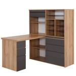 Bureau Mini-Office Jale Gris brillant