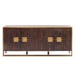 Sideboard Osaka Esche Furnier / Edelstahl - Esche / Messing