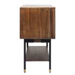 Meuble de bar West Coast Placage en acacia / Acier - Acacia foncé / Noir