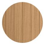 Salontafel Ply fineer van echt hout/metaal - notenboomhout/zwart - Lichte eikenhouten - Diameter: 50 cm