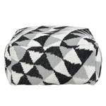 Pouf Wove Coton - Noir / Blanc / Gris