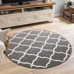 Tapis Mesh Tissu - Gris / Crème - Diamètre : 200 cm