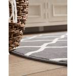 Tapis Mesh Tissu - Gris / Crème - Diamètre : 200 cm