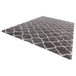 Tapis épais Luna Fibres synthétiques - Gris / Crème - 120 x 170 cm