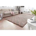 Tapis épais Luna Fibres synthétiques - Taupe / Saumon - 80 x 150 cm