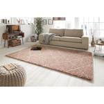 Tapis épais Hash Fibres synthétiques - Rose / Blanc - 120 x 170 cm