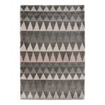 Tapis épais Triangle Fibres synthétiques - Gris / Crème - 160 x 230 cm