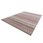 Tapis Shiver Fibres synthétiques - Gris / Rose vif - 80 x 150 cm