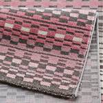 Tapis Shiver Fibres synthétiques - Gris / Rose vif - 80 x 150 cm