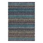 Tapis Scandinavian Fibres synthétiques - Noir / Bleu foncé - 80 x 150 cm