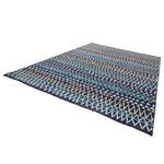 Tapis Scandinavian Fibres synthétiques - Noir / Bleu foncé - 80 x 150 cm