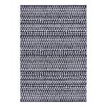 Laagpolig vloerkleed Scandinavian kunstvezels - Zwart/wit - 80 x 150 cm