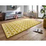 Tapis Cross Fibres synthétiques - Jaune moutarde - 120 x 170 cm