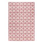Laagpolig vloerkleed Cross kunstvezels - Oud roze - 120 x 170 cm