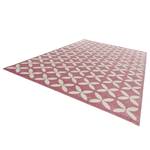 Tapis Cross Fibres synthétiques - Rosé - 80 x 150 cm