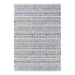 Tapis Scandinavian Fibres synthétiques - Blanc / Noir - 80 x 150 cm