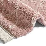 Tapis épais Jade Fringe Fibres synthétiques - Rose - 200 x 290 cm