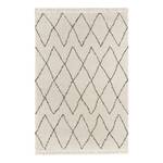 Tapis épais Jade Fringe Fibres synthétiques - Crème - 80 x 150 cm