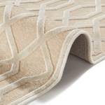 Laagpolig vloerkleed Caine kunstvezels - Licht beige - 80 x 125 cm