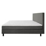 Boxspring Joiselle incl. topper - geweven stof - Antraciet - 180 x 200cm
