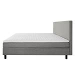 Lit boxspring Joiselle Surmatelas inclus - Tissu - Gris - 180 x 200cm