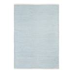 Wollen vloerkleed Skive katoen/wol - Lichtblauw - 65 x 130 cm